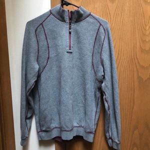 Gray and Maroon Tommy Bahama Turtleneck Jacket
